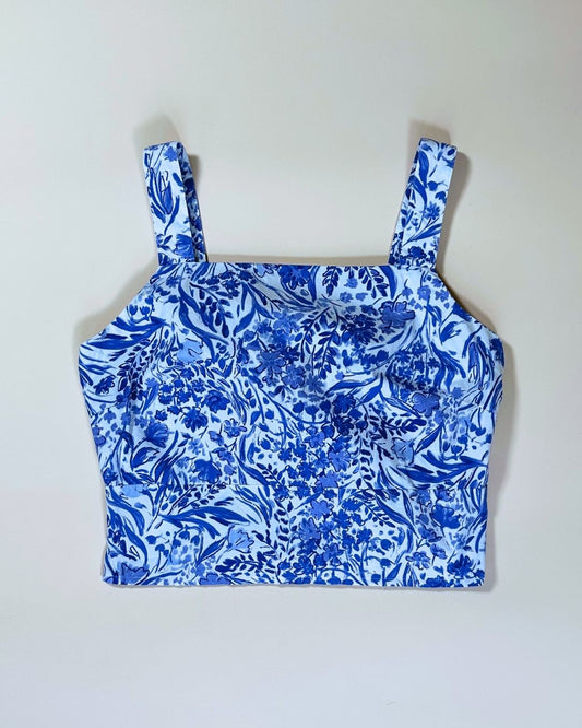 Albaray floral cotton cropped top (10)