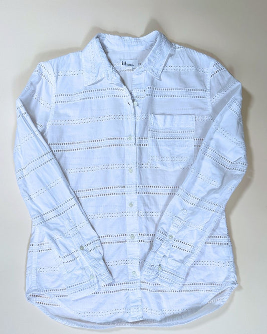 Gap white cotton broderie anglaise shirt (10)