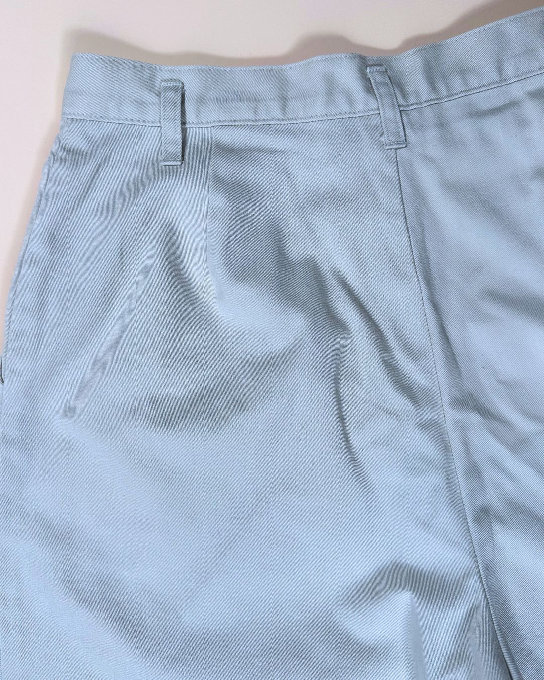 Vintage ecru high-waist cotton trousers (12)